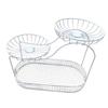 3 Tier Fruit Basket Metal Storage Stand Vegetable Holder Countertop Organizer Basket for Kitchen Dining Room
