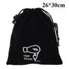 1pc Hair Dryer Organizer for Swimming Gym Hotel Business Storage Cosmetic Bag Drawstring Velvet Bag Drawstring