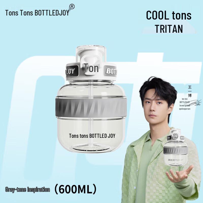 COOL Tonton Tritan Dual-Drink Sports Water Bottle - 600ml