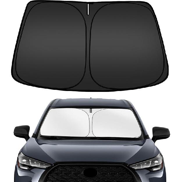 ARISMOTOR Windshield Sun Shade For Toyota Corolla Cross -2025 2026,  Fit Foldable Front Window Sunshade Sun Visor Protector, Block UV Rays Keep Your