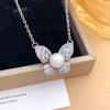 Necklace New Butterfly Zircon Necklace Accessories Women's Exquisite Versatile Premium Small Fresh Versatile Titanium Steel Accessories