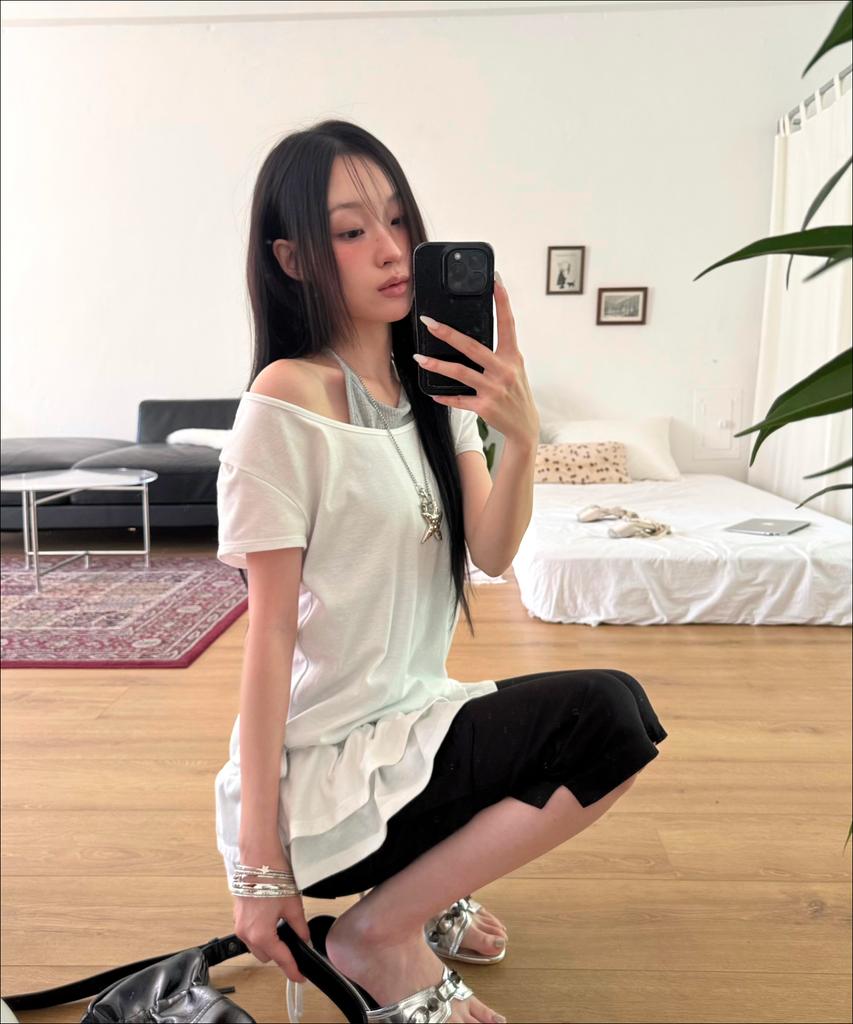 MIXXO Skirt Layered T-Shirt_Miwlwg342A Miwhwg73Qa