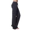 Women Cargo Pants Solid Color Multi-Pocket Loose Casual Sweatpants Solid Color Wide Leg
