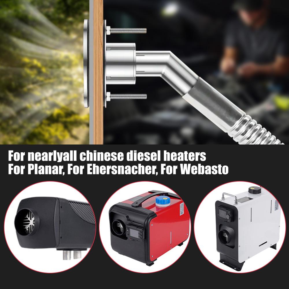 24mm Stainless Steel 316 Thru Hull Exhaust Fitting Tube Pipe Socket Hardware Part Air Diesel Vent Heater For Car Boat Truck