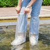 Disposable Rain Shoes Shoe Cover Waterproof and Non-slip Transparent Plastic Outdoor Thickened Wear-resistant Isolation Foot Cover Rain Proof