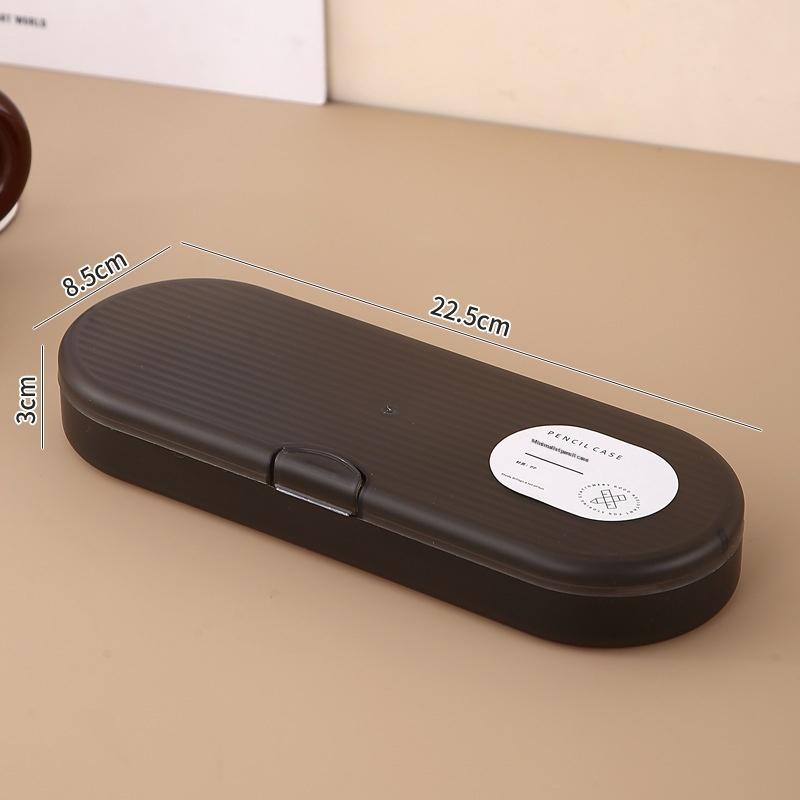 Multi-Functional Plastic Storage Box Large-Capacity Transparent Pen Box Stackable Pencil Case Gift