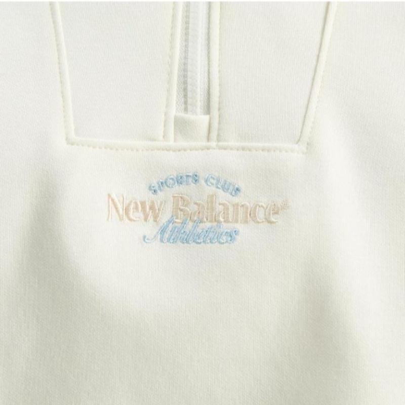 New Balance W Signature Semi Crop Half Zip Up sWeatshirt nbnce1W212 64  3010309
