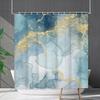Shower Curtain Waterproof And Mildew-Proof Marble Pattern Bathroom Curtain Shower Curtain Partition Curtain Free Of Punching