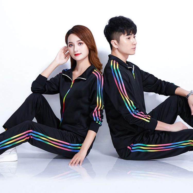 New Large Size Long Sleeve Sports Uniforms for Walking, Gymnastics, Fitness, and Square Dancing