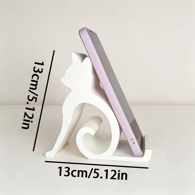 Cute 3D Printed Cat Dog Pattern Phone Stand Lightweight Portable Holder Universal for All Smartphones Tablets Outdoor Use