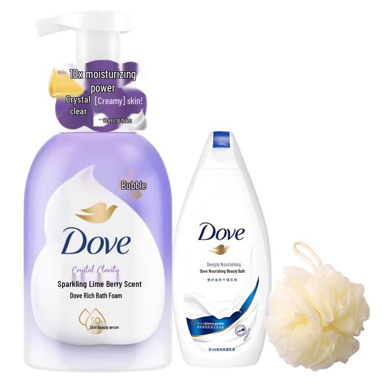 DOVE Lime Berry Mousse Shower Foam Set