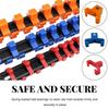 A95I-Premium Quality Double Sided Socket Organizer(3 PCS), 1/2", 3/8", 1/4" ABS Drive Socket Rail Holder Set Kit