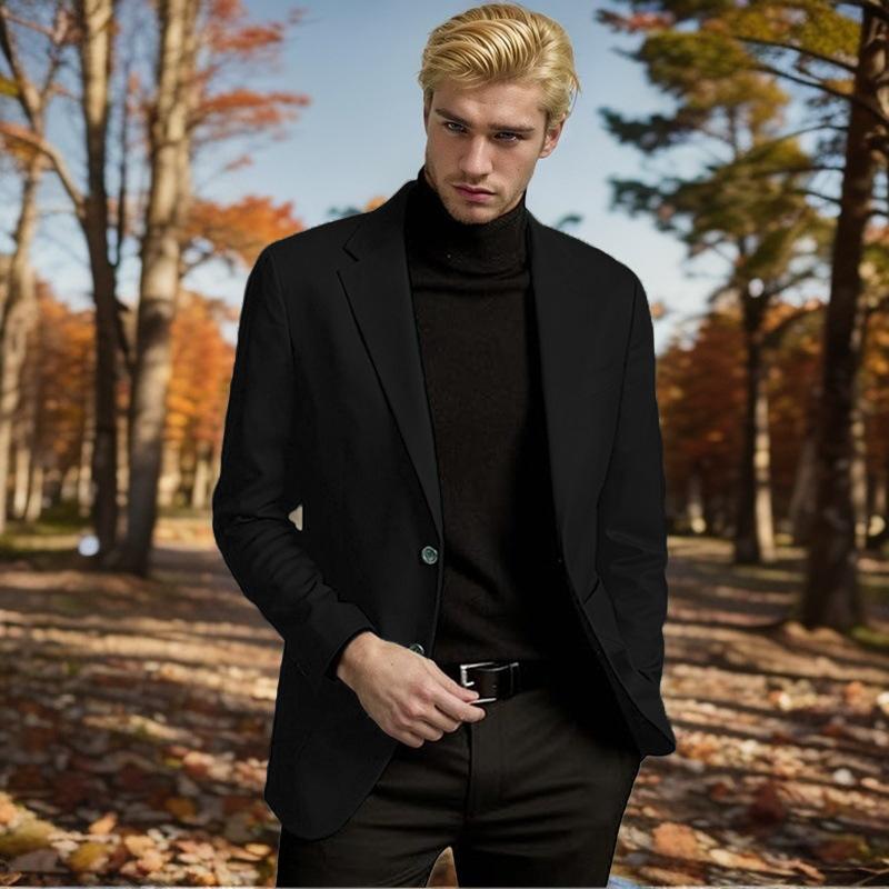 

Casual Men s Suit Plus Size Jacket Formal Wear 2XL чорний