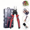 Interchangeable Plier Heads Steel Wire Pliers, Wire Stripper, Cable Clamp, Crimping Pliers 5-in-1 Multi-functional Pliers Set