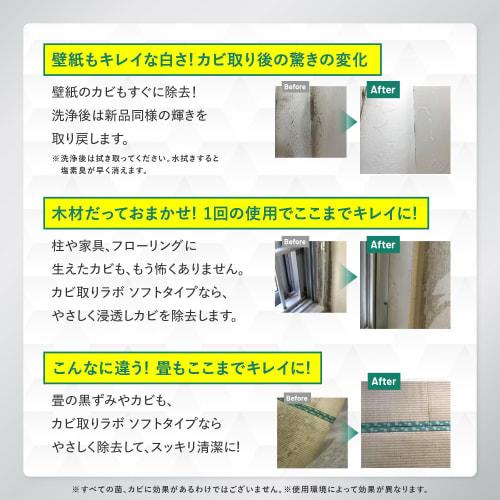 [Safe for wallpaper, wood, tatami, and flooring! Mild and powerful mold removal] Mold Removal Lab Mold Remover 450g Multi-Purpose Cleaner for Mold Pre
