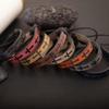 8-Piece Retro Cross Leather Adjustable Jewelry DIY Set