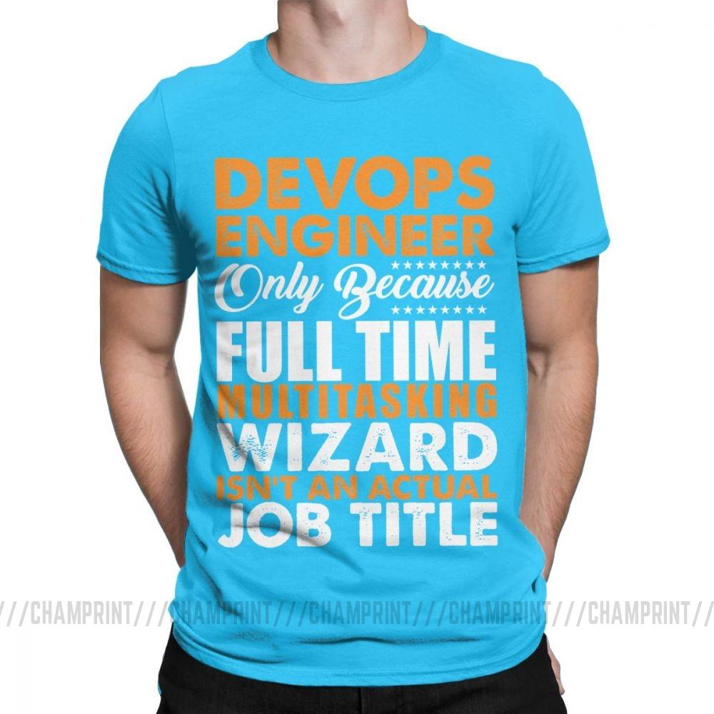 Devops T Shirts Engineer Is Not An Actual Job Title Funny Coder Programmer Men T Shirts