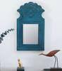 Hand Painted Wooden Jharokha Frame: Indian Wall Hanging Decor