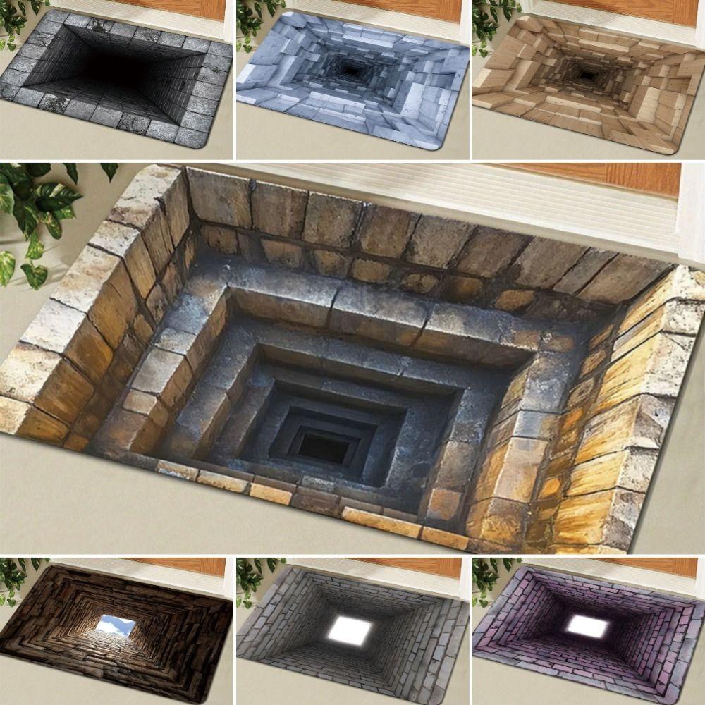 Washable Foot Pad 3D Visual Effect Entrance Carpet New Floor Mat Living Room Decoration
