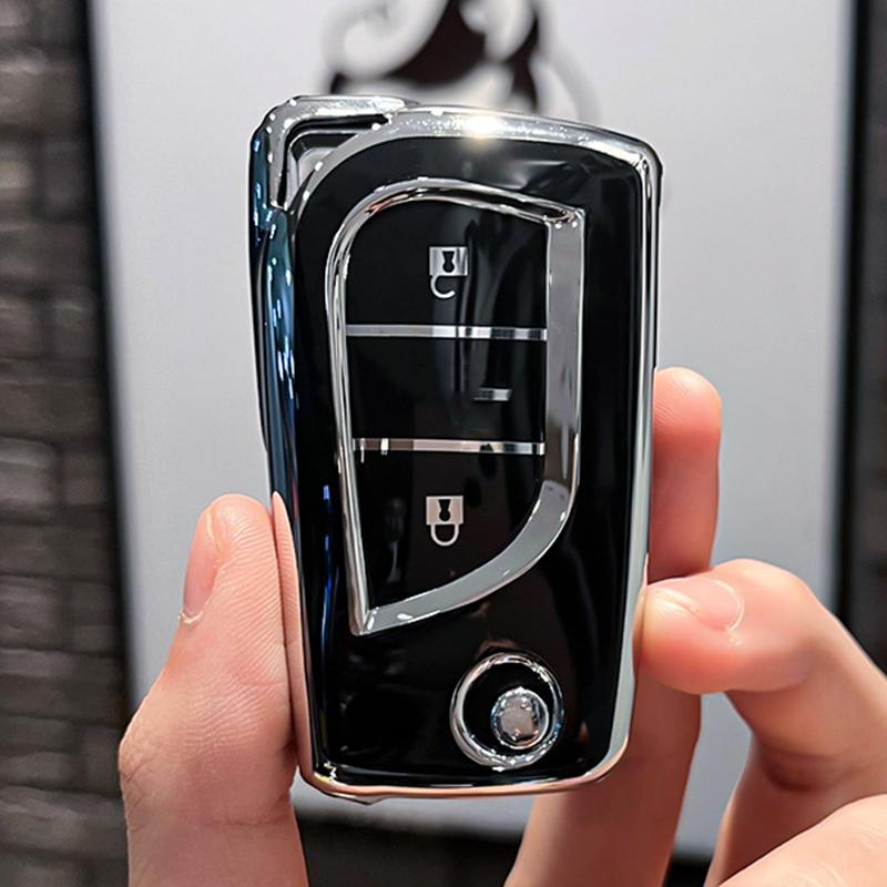 For Toyota Camry RAV4 Auris Corolla Avensis Verso Yaris Aygo Scion TC IM 2015 -2023 TPU 2 3 4 Buttons Car Key Cover Case