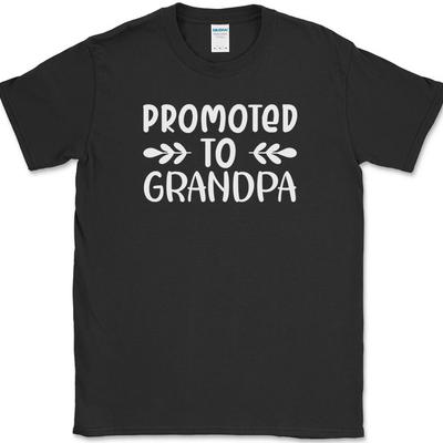 Zum Opa befördert T-Shirt Herren Damen Shirts Top Lustig Familie Neues Baby Erwartet Text Shirt
