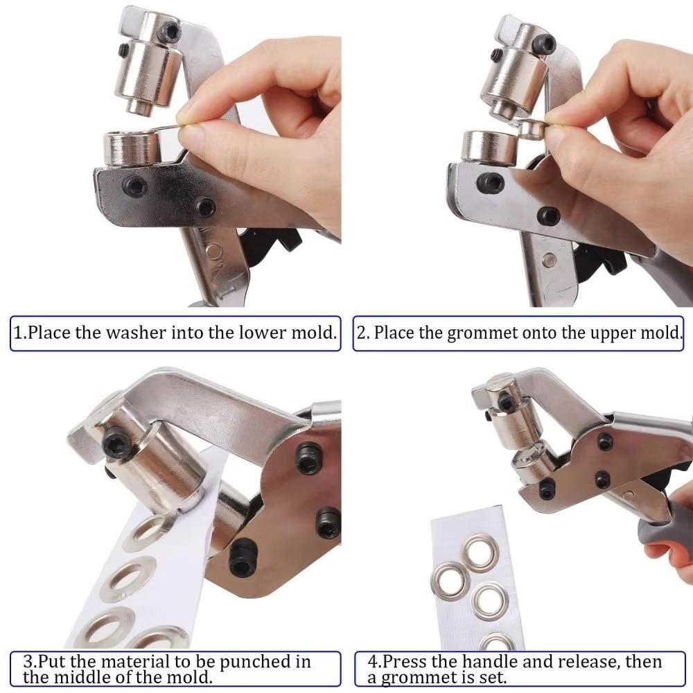 with Grommets Grommet Eyelet Plier Kit Manual Press Handheld Grommet Tool Kit  Hand Tool