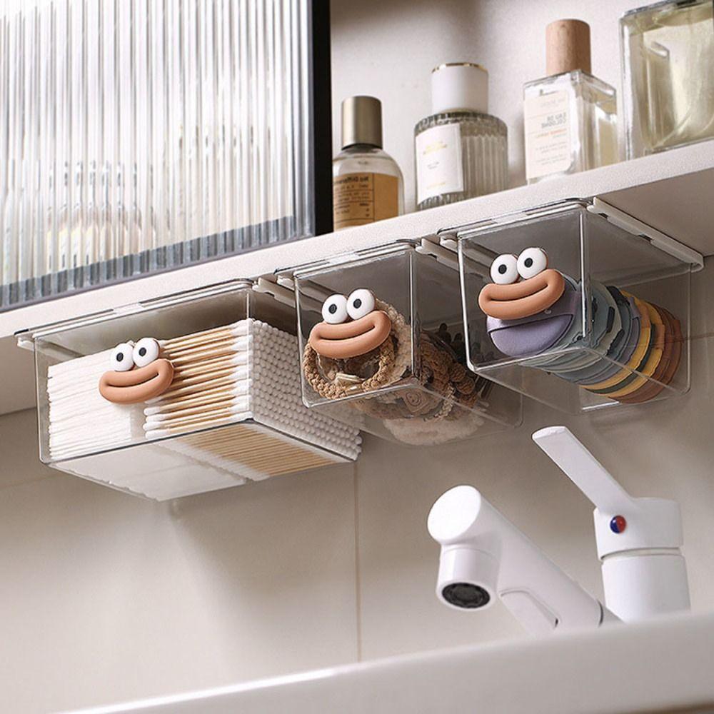 

Punch Free Drawer Storage Box Large Capacity Pull Out Storage Rack Kitchen S