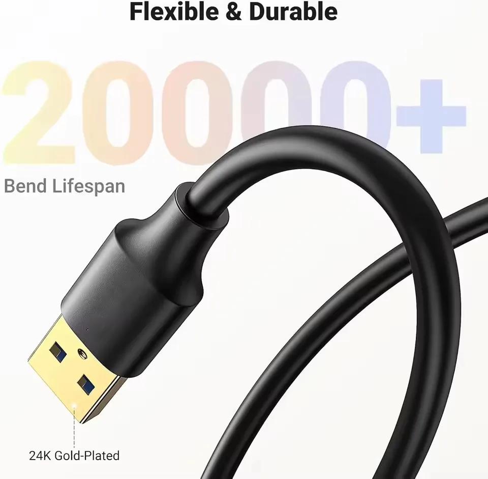 USB 3.0 / 2.0 Extension Cable Male To Female Extender Cables Data Cord USB3.0 Extenders for PC PS3 Laptop To U Disk TV USB Cable