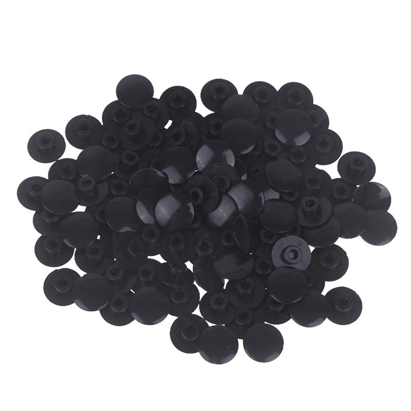 100Pcs/Set Round Buckle Plastic Button Set Garden Shoe Back Buckle Plastic Universal Beach Repair For Boys And Girls