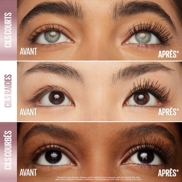 Mascara - MAYBELLINE NEW YORK - Sky High Pink Air - 7,2ml - Volume et longueur illimitée - Non waterproof