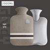 Plush PVC Hot Water Bottle for Students - Large, Portable, Cute Design for Warming Feet and Belly