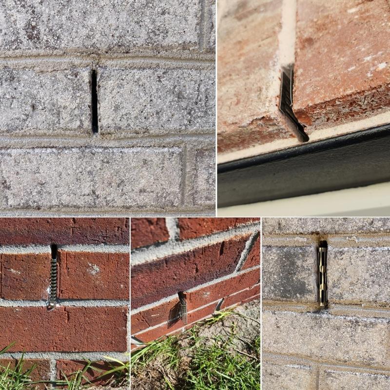 Pack of 40 Weep Hole Vent Covers Steel Brick Wall Weep Vent Covers Set Comprehensive Steel Weep Hole Covers for House