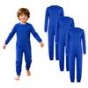Ropa Adaptativa Especial para Niños y Niñas Unisex Conjunto de 3 Piezas Mono de Algodón Manga Larga Cremallera Trasera Invisible