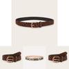 Womens Cheetah Animal Pattern Belt With Metal Pin Buckle For Casual Wear