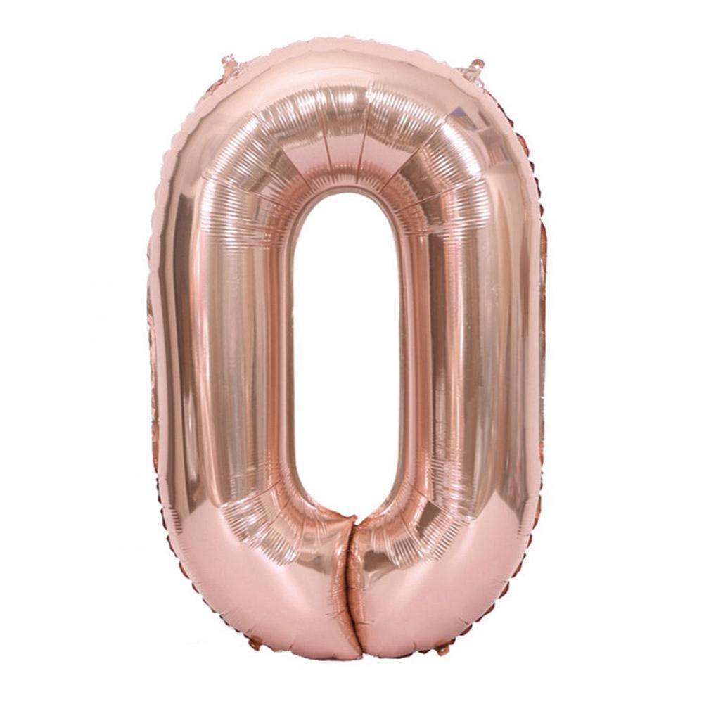 40in Large  Golden Foil Number 0-9 Balloons for Wedding Birthday Party Decor