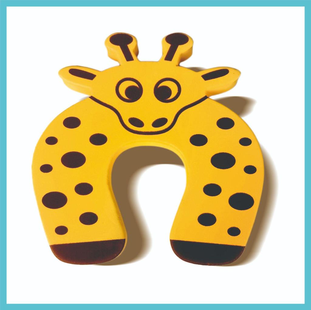 Children's Safety Cartoon Animal Door Stopper – Cow & Tiger Designs