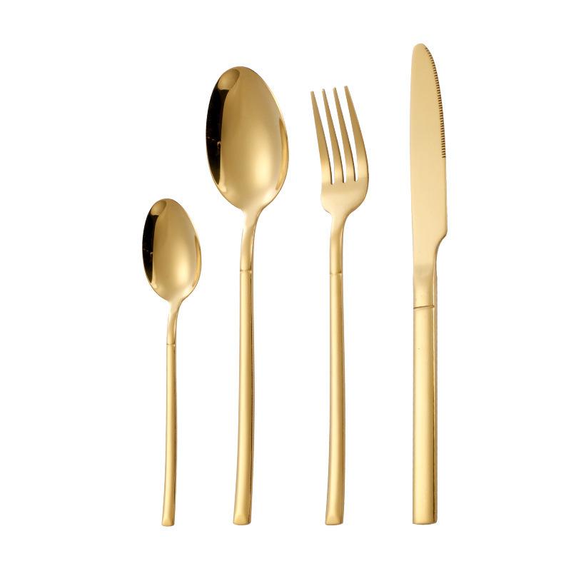 Stainless steel tableware knight western food knife and fork tableware set steak knife and fork premium fork spoon