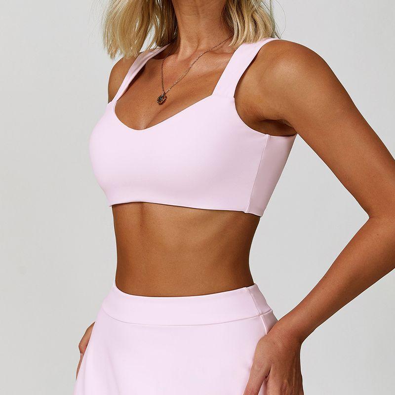 Cut Out Beauty Back Exercise Underwear Women's Shockproof Push-up Sexy Workout Clothes Tops Running Bra Outwear Yoga Vest