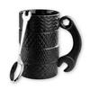 Ceramic Tire Mug Black Wrench with Mechanic Spoon