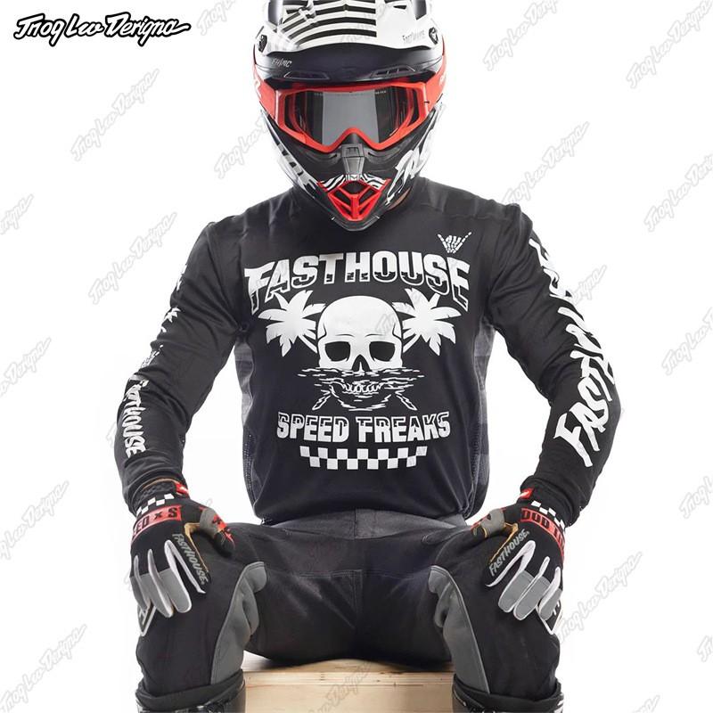 Mens Long Sleeve Mountain Bike Jersey Cycling Apparel Breathable Riding Shirt
