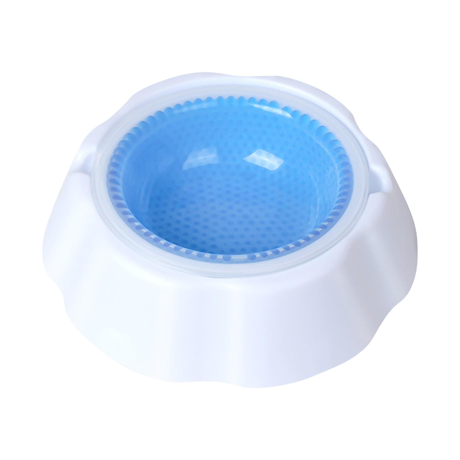 

Теплоотводящая миска для домашних животных, миска для охлаждения домашних животных, миска для холодной воды для собак, летняя миска для домашних животных One Size синий