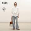 Less 2026 Summer Wide-Leg Denim Pants
