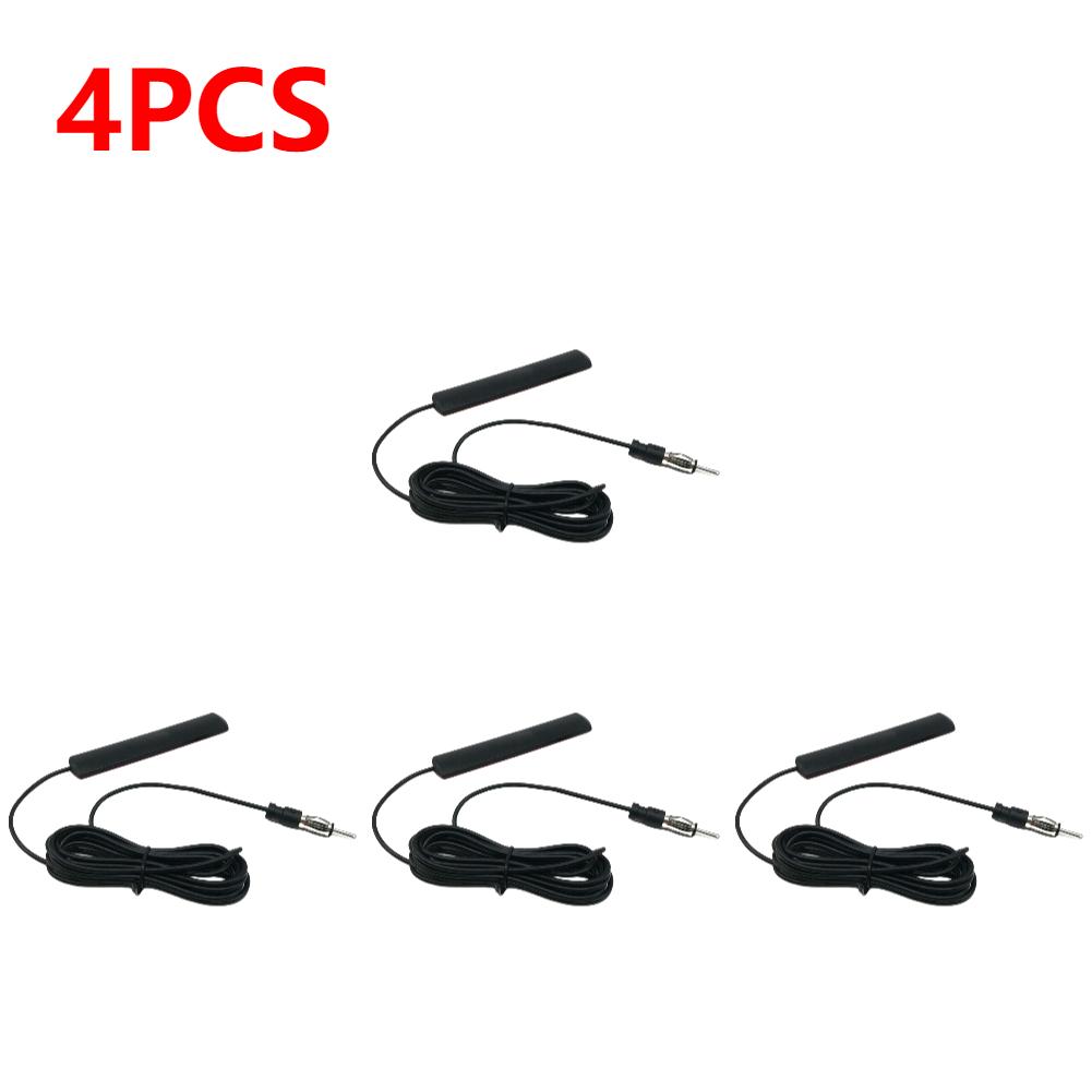 DC5-12V Car Interior Hidden Amplified Antenna Car Electronic Radio Antenna 85-860Mhz Car Radio Patch Aerial for Car Truck