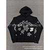Sp1der Rapper YoungThug Same Foam Letter 555555 Couple Hoodie Pink Sweatshirt
