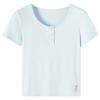 TonLion Women's Textured Short Sleeve T-Shirt