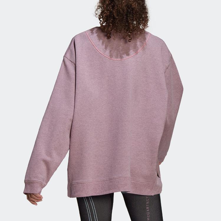 adidas X Stella Mccartney Co-Branded Solid Color Loose Casual Pullover Sweatshirt Women Tops Purple HB7409