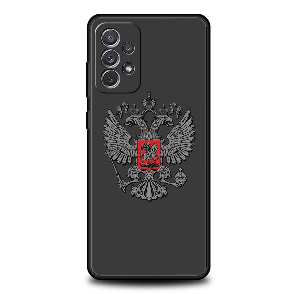 Russia Russian Flags Emblem Phone Case for Samsung Galaxy A13 A51 A71 A21S A12 A11 A31 A41 A23 A53 A73 A52 A32 5G A03S A01 Cover