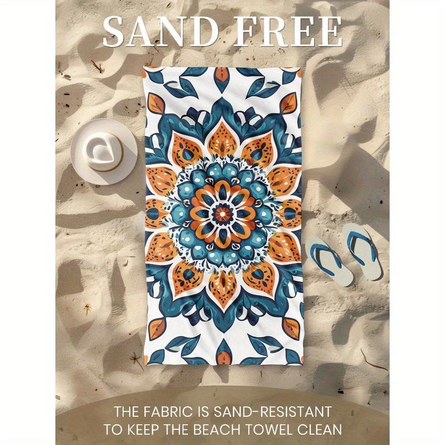 Printed Beach Towel, Pink Cherry Blossoms Swim Towel, Bath Towel, Fashion Style Beach Towel, 150cm or Above Recommended