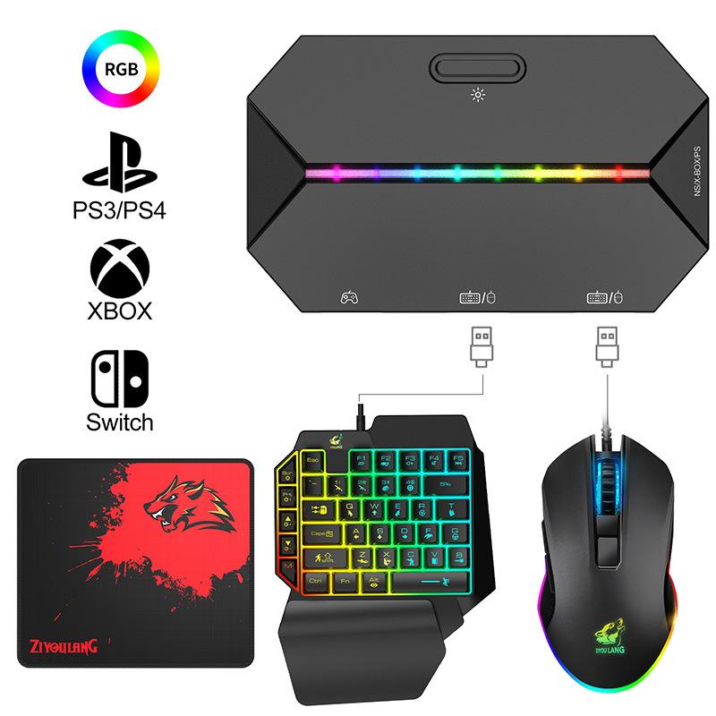 Free Wolf G6L Converter Switch Xbox PS4 Console Gamepad To Keyboard Mouse Converter