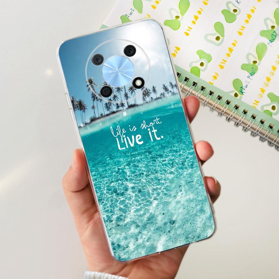 

For Huawei Nova Y90 Phone Case NovaY90 Y 90 4G CTR-LX2 CTR-LX1 Elegant Printing Soft Silicone Clear TPU Slim Phone Back Cover Huawei Nova Y90